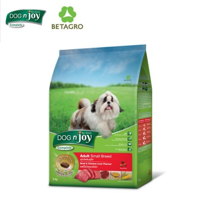 DOG'njoy Dry Food Adult Small Breeds Formula : Beef- Chicken Liver Flavour.